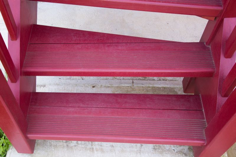 Particularités escalier extérieur bois 