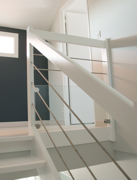 Vente garde-corps sur mesure bois inox verre dans les Landes