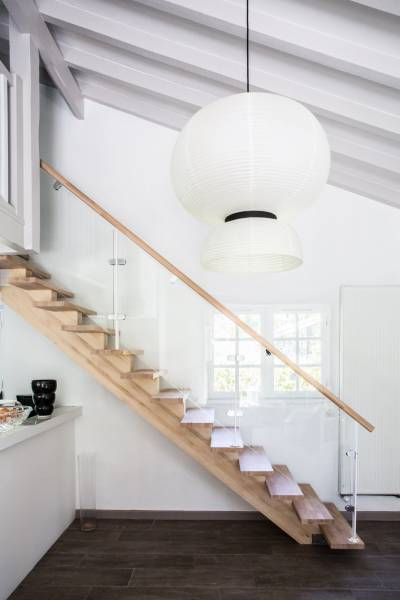 Design, rampe d'escalier contemporain, fabrication Sud Aquitaine