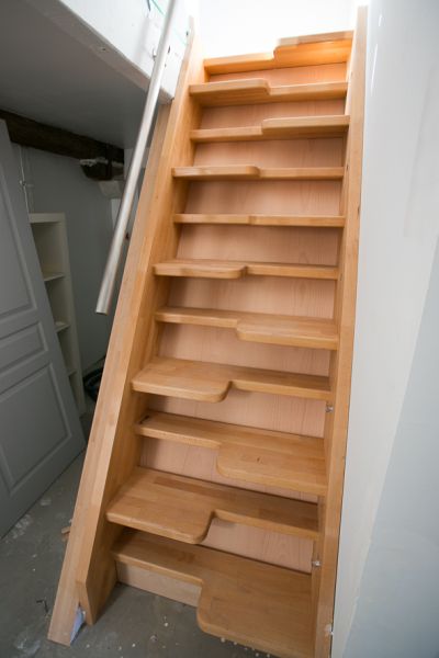 ESCALIER BOIS PAS DÉCALÉS - Côté ESCALIER - ADOUR LANDES