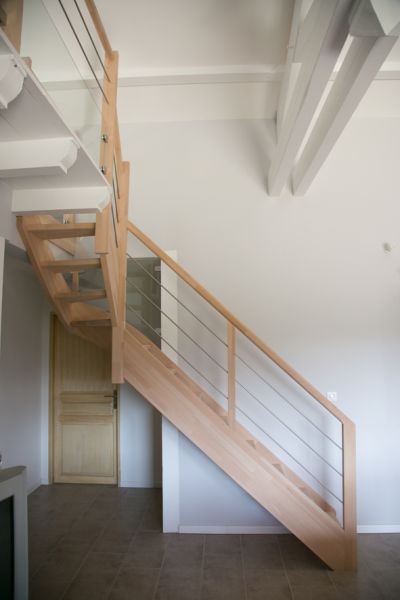 Trouver Escalier quart tournant bois - HÊTRE DéCO - sur mesure - Pays Basque