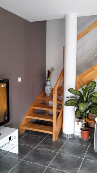 ESCALIRE QUART TOURNANT MARCHES BALANCEES - Côté ESCALIER - LANDES