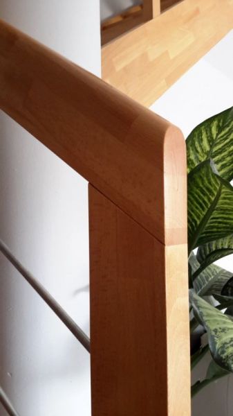 Achat rambarde ESCALIER intérieur MODERNE bois - INOX - dans les Landes (40)