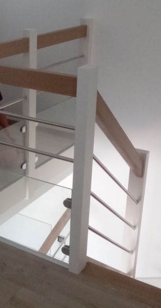 Trouver fabricant Garde-Corps BOIS - Gamme Déco - Main-courante BOIS - tubes INOX - LANDES